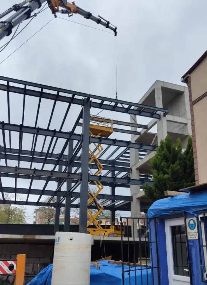 مشروع إنشاء مبنى حديدي في إسطنبول – أتاشهير مشروع إنشاء مبنى حديدي في إسطنبول – أتاشهير