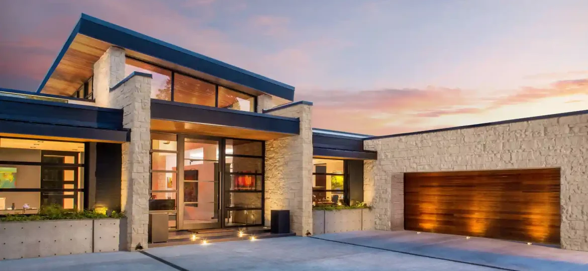 واجهات فلل حجر